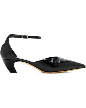 Le Monde Beryl Pumps Con Effetto Coccodrillo 45Mm - Nero
