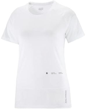 Salomon Cross Run Graphic T-Shirt - White