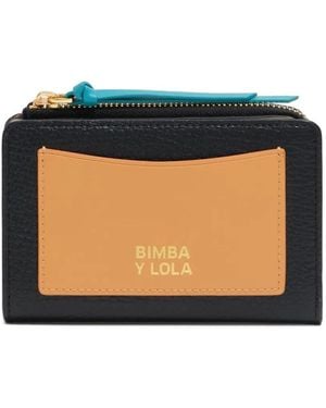 Bimba Y Lola Zip-Fastening Bi-Colour Wallet - Black