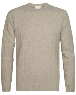 Profuomo Cable-Knit Sweater - White