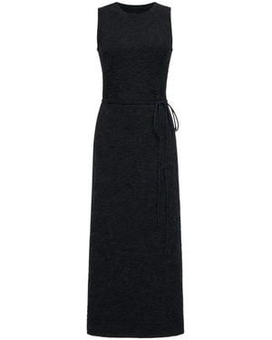 STAUD Robe Nema À Taille Ceinturée - Black