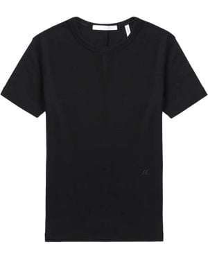 Helmut Lang Haut Shrunken Nervuré - Noir