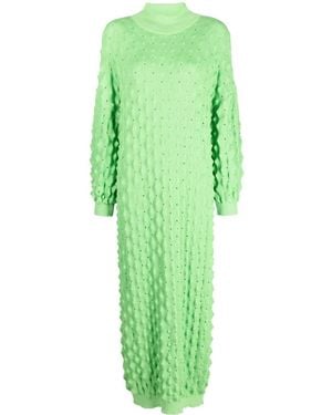 Henrik Vibskov Spike-Knit Maxi Dress - Green