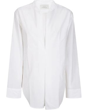 Studio Nicholson Pleat-Detail Blouse - White