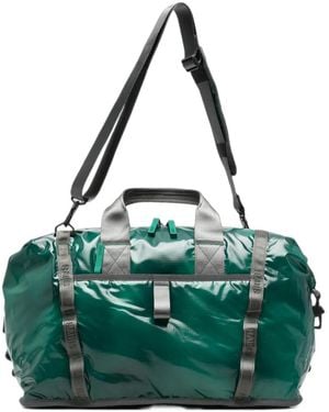 Rains Sibu Ripstop-Texture Logo-Strap Weekend Bag - Green