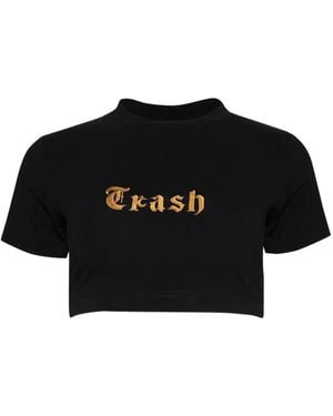 Vetements T-Shirt À Broderies - Noir
