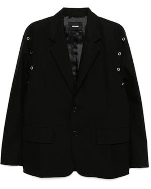 we11done Eyelet Blazer - Black
