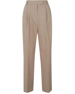 Frankie Shop Polyester Spandex Trousers - Natural