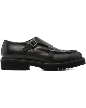 Doucal's Double-buckle Monk Shoes - Black