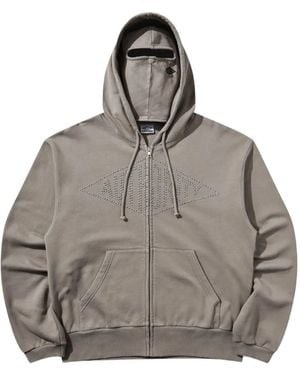 Umbro X Slam Jam Authority Stud-Embellished Hoodie - Grey