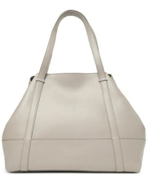 Peserico Leather Tote Bag - Natural