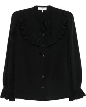 Chloé Ruffled-Detail Blouse - Black