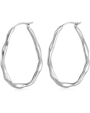 Dower & Hall Waterfall Hoop Earrings - Metallic