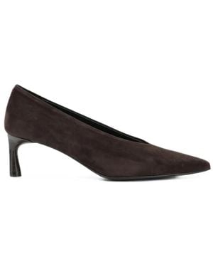 Halmanera Pointed-Toe Suede Court Shoes - Brown