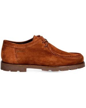 GANT Suede Moc-Toe Lace-Up Shoes - Brown