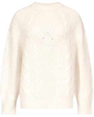 Loulou de Saison Silva cable knit sweater - Weiß