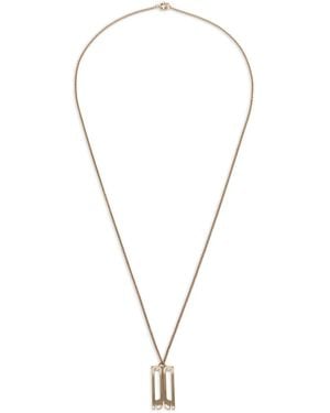 Victoria Beckham Frame Necklace - Metallic