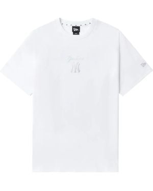 KTZ New York Yankees Iridescent Logo Tee - White