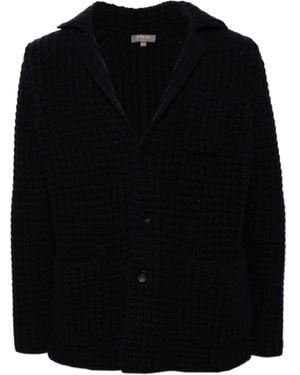 N.Peal Cashmere Chunky Knitted Blazer - Black