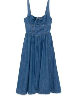 Reformation Vestido midi Balia - Azul