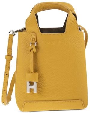 Hogan Logo-Detail Tote Bag - Yellow