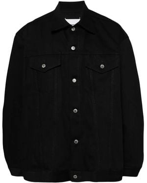 TAKAHIROMIYASHITA TheSoloist. Chaqueta vaquera con botones - Negro