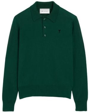 Ami Paris Wool Polo - Green