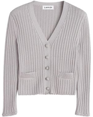 Lanvin Vest Met V-Hals - Grijs