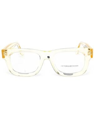 Victoria Beckham Rectangle-Frame Glasses - White