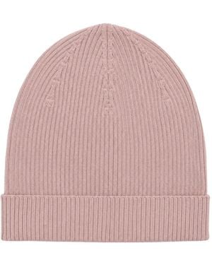 Rick Owens Ribbed-Knit Beanie Hat - Pink