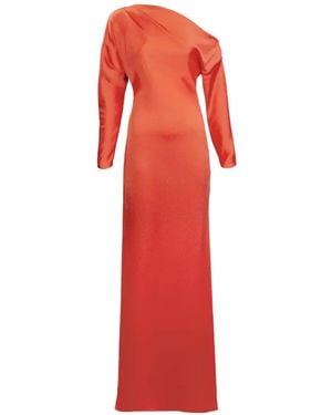 Silvia Tcherassi Noelia One-Shoulder Maxi Dress - Red