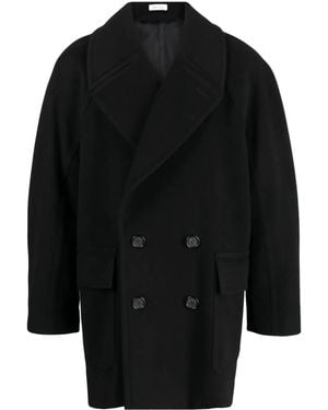 McQueen Mantel Met Dubbele Rij Knopen - Zwart
