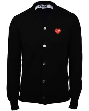 Comme des Garçons Button Emblematic Heart Vest - Black