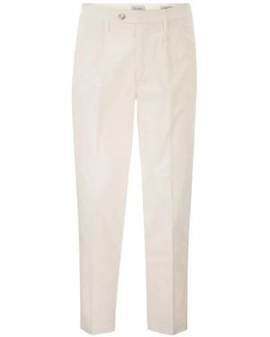 Re-hash Marc Front-Pleats Trousers - White