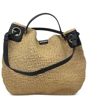 Borbonese Large London Woven Shoulder Bag - Metallic