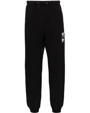 Neighborhood Logo Print Joggers - Black