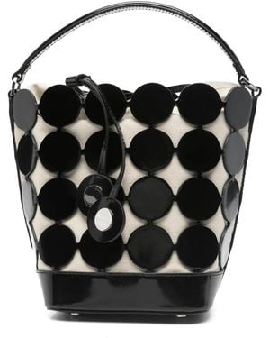 Pierre Hardy Disc-embellished bucket bag - Schwarz