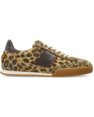 Etro Leopard-Print Sneakers - Green