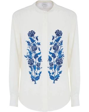 Giambattista Valli Camicia A Fiori - Blu