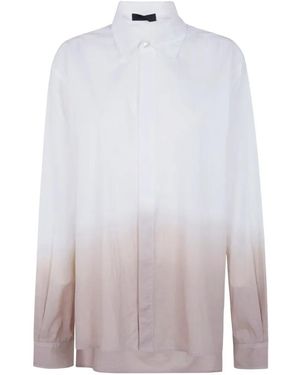 Maria Calderara Dip-Dye-Effect Shirt - White