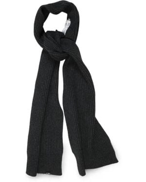 MM6 by Maison Margiela Ribbed-Knit Scarf - Black