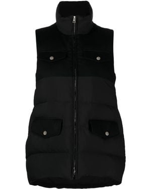 Kiton Bodywarmer Met Rits - Zwart