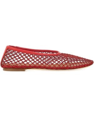STAUD Cut-out flat sandals - Rojo