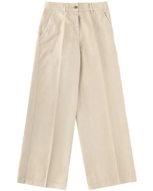 Aspesi Buttoned Pants - White