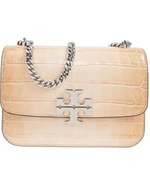 Tory Burch Small Eleanor Crocodile-embossed Shoulder Bag - ナチュラル
