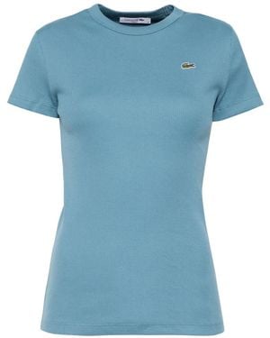 Lacoste Logo-Patch T-Shirt - Blue
