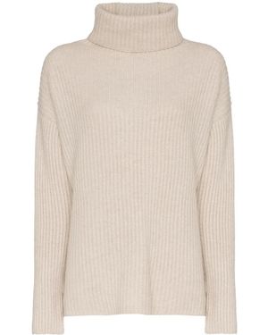 LeKasha Kaschmirpullover Mit Rollkragen - Natur