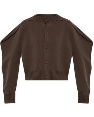 Issey Miyake "Akimbo Knit" Volume Cardigan - Brown