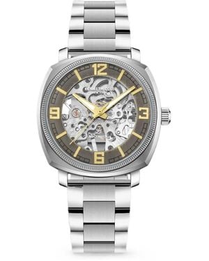 Kenneth Cole Montre Skeleton Dial Cushion Case 42 Mm - White