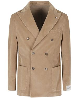 L.B.M. 1911 Double-Breasted Corduroy Blazer - Natural